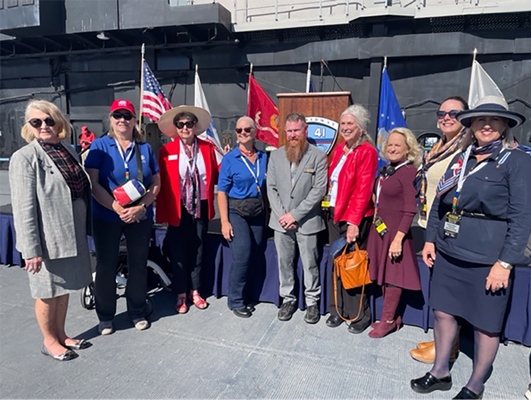 Ceremony for CA VVA Chapter 1147 Vietnam veterans by members of the CA San Diego Chapter NSDAR.